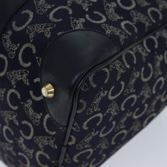 CELINE C Macadam Canvas Hand Bag Navy - Picture 9 of 16